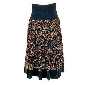 Fuzzi Leopard Print Mesh Midi Skirt